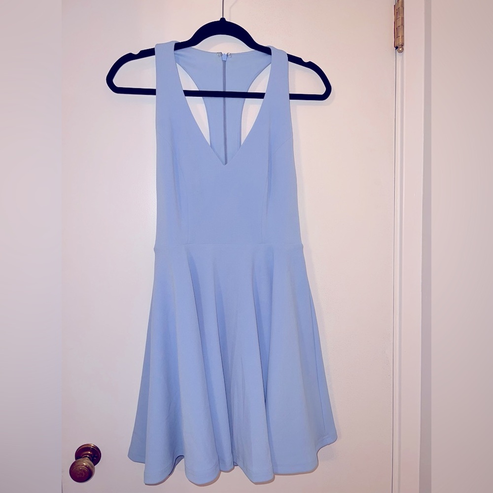 Pale blue dress